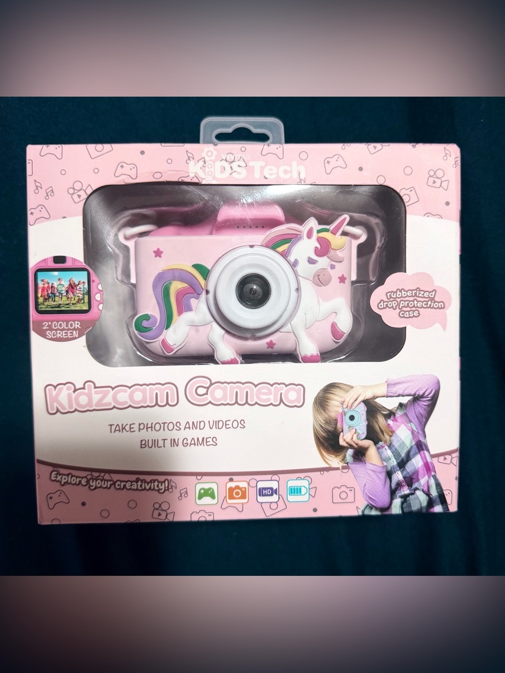Pink Unicorn KidzCam Digital Camera